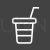 Juice Cup Line Inverted Icon