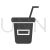 Juice Cup Glyph Icon