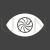 Eye Glyph Inverted Icon