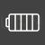 Full Battery Line Inverted Icon