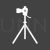 Camera Stand Glyph Inverted Icon