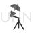 Umbrella Stand Greyscale Icon