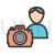 Photographer II Line Filled Icon