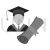 Male Graduate Greyscale Icon