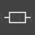 Resistor I Line Inverted Icon