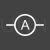 Ammeter Line Inverted Icon