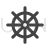 Ship Wheel Glyph Icon