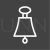 Bell Line Inverted Icon
