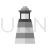 Lighthouse II Greyscale Icon