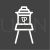 Lighthouse II Line Inverted Icon