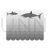 Fish Swimming in Water Greyscale Icon