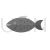Fish Greyscale Icon