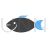 Fish Blue Black Icon