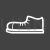 Shoe Line Inverted Icon