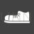 Shoe Glyph Inverted Icon