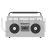 Casette Player Greyscale Icon