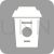 Coffee Cup Flat Round Corner Icon