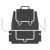 Backpack Glyph Icon