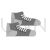 Sneakers Greyscale Icon