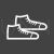 Sneakers Line Inverted Icon