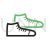 Sneakers Line Green Black Icon