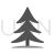 Tree Greyscale Icon