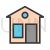 House Line Filled Icon - IconBunny