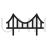 Bridge Line Icon - IconBunny