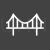 Bridge Line Inverted Icon - IconBunny
