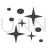 Stars II Glyph Icon - IconBunny