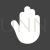Accessibility Glyph Inverted Icon - IconBunny