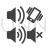 Audio Profiles Glyph Icon - IconBunny