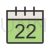 Calendar II Line Filled Icon - IconBunny