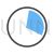 Data Usage Blue Black Icon - IconBunny