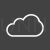 Cloudy I Line Inverted Icon - IconBunny