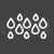 Rainy Line Inverted Icon - IconBunny