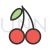 Cherries Line Filled Icon - IconBunny