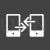 File Transfer Glyph Inverted Icon - IconBunny