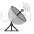 Satellite Dish Greyscale Icon - IconBunny