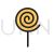 Candy Stick I Line Filled Icon - IconBunny