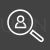 Search User Line Inverted Icon - IconBunny