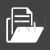 Files Glyph Inverted Icon - IconBunny