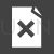 Delete Glyph Inverted Icon - IconBunny