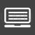 Dashboard Glyph Inverted Icon - IconBunny
