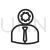 Admin Roles Line Icon - IconBunny