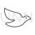 Dove Line Icon - IconBunny