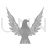 Eagle Greyscale Icon - IconBunny