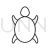 Turtle Line Icon - IconBunny