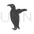 Penguin Glyph Icon - IconBunny