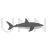 Shark Greyscale Icon - IconBunny